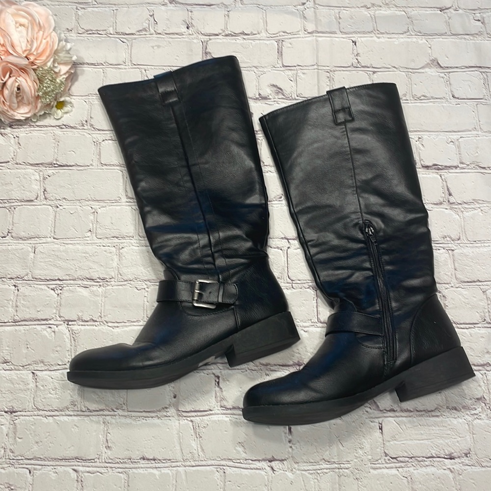 Charlotte Russe Black High Boots